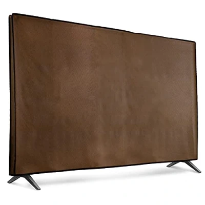 Abbildung von kwmobile 55&quot; TV Hülle Indoor Fernseher Bildschirmschutz Abdeckung Bildschirm Staubschutzhülle Dunkelbraun