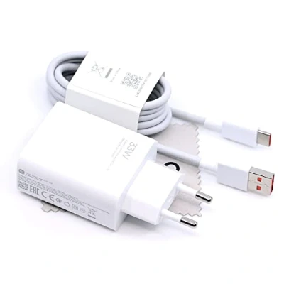 Abbildung von Ladegerät für Original Xiaomi MDY 11 EZ Mi 11i, Lite 5G, 10T, 10T Pro Poco F2 Pro, X3 Quick Charge 33W 3A mit mungoo Displayputztuch