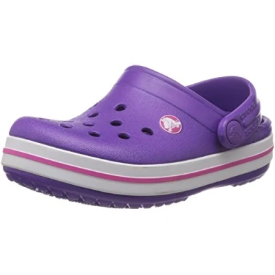 Abbildung von Crocs Crocband Kids, Unisex Kinder Clogs, Rosa (Neon Purple/Neon Magenta), 19/21 EU