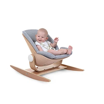 Abbildung von CHILDHOME, Geburtsverkleinerungskissen, Kompatibel mit Evolu Newborn Seat, 100% Baumwolle, 5 Punkt Sicherheitsgurt, Bequem, Ergonomisch, grau
