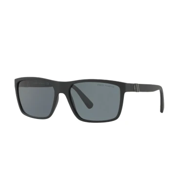 Abbildung von Polo Ralph Lauren Herren PH4133 528481 Gläser SONNENBRILLEN Injiziert Schwarz Grau Quadratisch Polarisiert