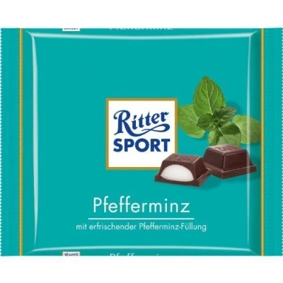 Abbildung von Ritter Sport Pfefferminz / peppermint (3 Bars each 100g) fresh from Germany by