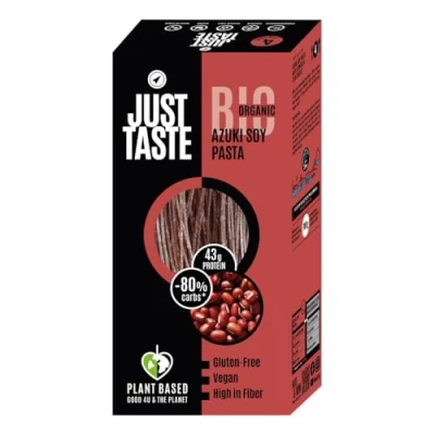 Abbildung von JUST TASTE BIO Azuki Soja Spaghetti/Pasta 41g PROTEIN ideal für Sportler Low Carb 250g (6er Pack)