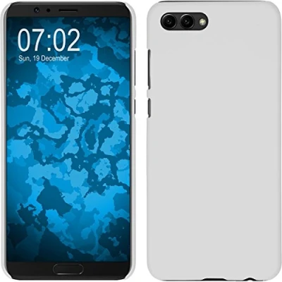 Abbildung von PhoneNatic case kompatibel mit Huawei Honor View 10 Hülle weiß gummiert Hard Cover