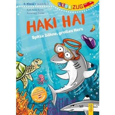 Abbildung von LESEZUG/2. Klasse Lesestufe 2: Haki Hai spitze Zähne, großes Herz