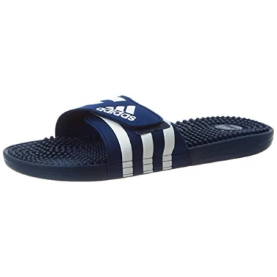 Abbildung von adidas Unisex Adissage Slides RUTSCHEN, Dark Blue/Cloud White/Dark Blue, 53 1/3 EU