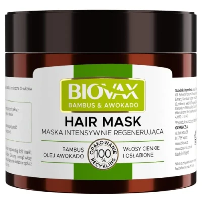 Abbildung von L &#039;biotica biovax natur Intensiv Reparatur Haar Maske Bambus &amp; Avocado Öl 250 ml