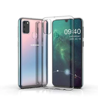Abbildung von CoverKingz Handyhülle für Samsung Galaxy M30s Silikonhülle Soft Case Bumper Durchsichtig Handy Hülle Slim Cover Transparent