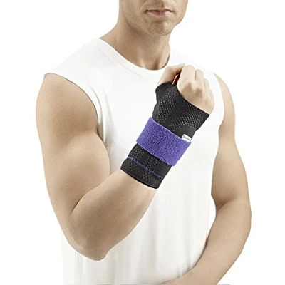 Abbildung von BAUERFEIND ManuTrain, Handgelenkbandage, individuell einstellbar, links, schwarz, Größe 2