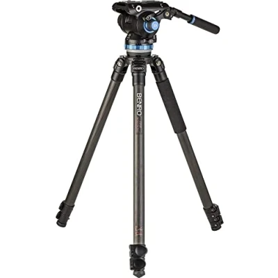 Abbildung von Benro C373F Einrohr Stativ aus Karbonfaser mit S8Pro Fluid Videokopf