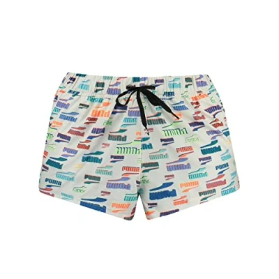 Abbildung von PUMA Damen High Waist Board Shorts, White Combo, S EU