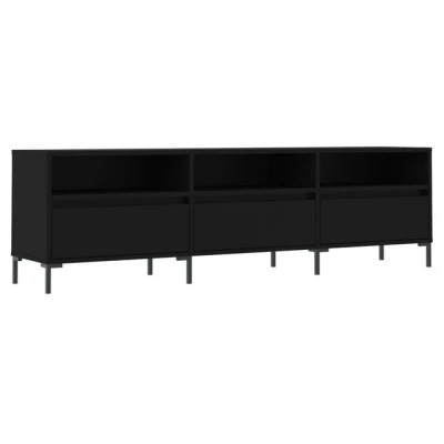 Abbildung von vidaXL TV Schrank Schwarz 150x30x44,5 cm Holzwerkstoff (1 St)
