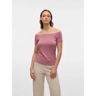Abbildung von Vero Moda T Shirt Schulterfreies Kurzarm Trendiger Look (1 tlg) VMPANDA OFF SHOULDER TOP JRS GA NOOS