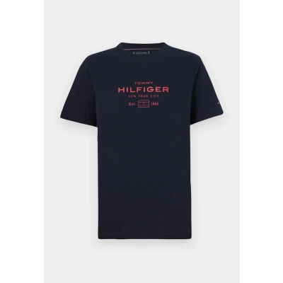 Abbildung von Tommy Hilfiger Stack Graphic TEE Tshirt print, Größe: Large, Desert sky
