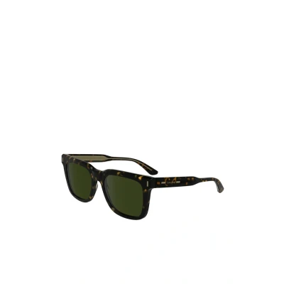 Abbildung von Calvin Klein Men&#039;s Sunglasses CK24536S Dark Havana with Solid Green Lens