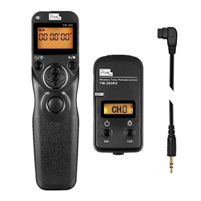 Abbildung von Pixel TW283 S1 Kabellose Fernauslöser Funkausloeser Timer Intervalometer Kompatibel mit Sony a100 a200 a300 a350 a400 a450 a500 a550 a560 a580 a700 a850 a900 a37 a55 a57 a65 a67 a77 a99 a77II a99II