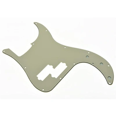 Abbildung von KAISH P Bass Pickguard mit 13 Löchern, PB Kratzplatte, für USA/Mexiko, Präzisions Bass, Altweiß, 3 lagig