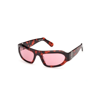 Abbildung von GCDS Unisex Sonnenbrille, Größe: 57, Red havana