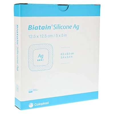 Abbildung von Biatain Silicone Ag Schaumverband 12,5x12,5 cm