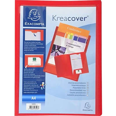 Abbildung von Exacompta Präsentationsmappe Krea Cover A4 rot