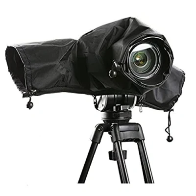 Abbildung von Kamera Regenschutz Regenschutzhülle kameras Nylon Rain Cover Mit Transparentem Sichtfenster Faltbar Für Nikon Canon Sony Digitale DSLR