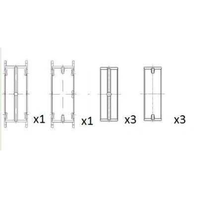 Abbildung von Kurbelwellenlager FAI AutoParts BM1013 025