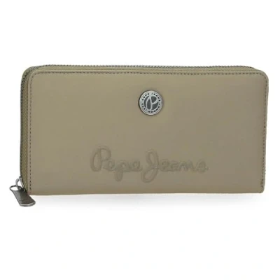 Abbildung von Pepe Jeans Corin Geldbörse mit Kartenfach, grün, 19,5 x 10 2 cm, Polyester und PU von Joumma Bags, Talla única, Brieftasche Kartenfach