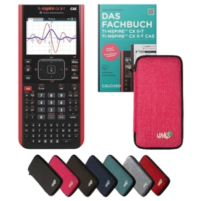 Abbildung von CALCUSO Standardpaket Pink mit Grafikrechner TI Nspire CX II T CAS