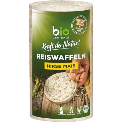 Abbildung von biozentrale Reiswaffeln Hirse Mais, 12 er Pack (12 x 100 g)