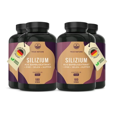 Abbildung von Silizium Kapseln, Mit Zink &amp; Kupfer, Vegan Made in Germany 720 St