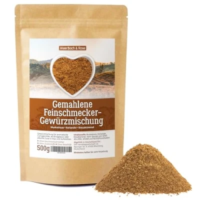 Abbildung von Gewürzmischung Kreuzkümmel Koriander Muskat 500g, ayurvedische mit Cumin und Muskatnuss. Feinschmecker