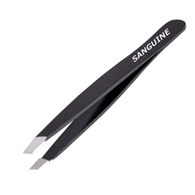 Abbildung von Sanguine Tweezers Slant Tip Stainless Steel (Black) by