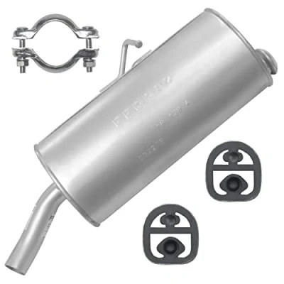 Abbildung von Endschalldämpfer Auspuff Endtopf für Citroen Berlingo 1 I Peugeot Partner 1.1i 1.4i 1.6i 1.9 D