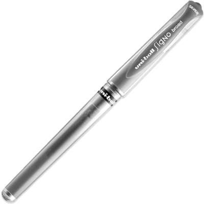 Abbildung von uni ball Ub Signo Um 153 Gelschreiber 0.6 mm Silber