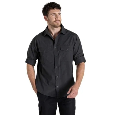 Abbildung von Craghoppers Herren Expert Kiwi L/S Shirt Hemd mit Button Down Kragen, Carbon Grey, M
