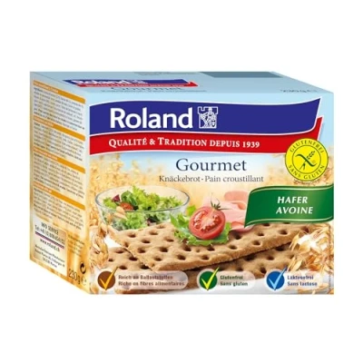 Abbildung von Roland Knäckebrot Hafer glutenfrei, vegan, 10er Pack (10 x 230 g)