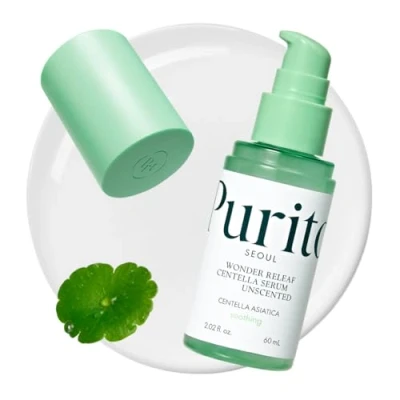 Abbildung von PURITO Centella Unparfümiertes Serum, Koreanisches Centella, für alle Hauttypen, Ampulle, Beruhigend, Gesichtsserum das Gesicht, Koreanische Hautpflege, 60ml 2fl.oz
