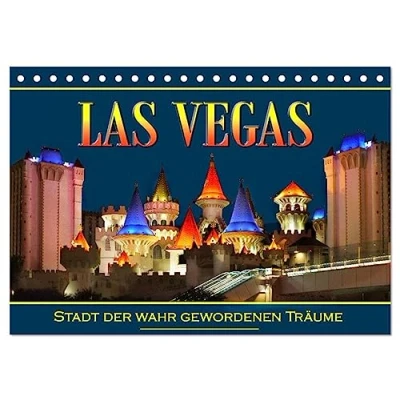 Abbildung von Las Vegas, Stadt der wahr gewordenen Träume (Tischkalender 2025 DIN A5 quer), CALVENDO Monatskalender