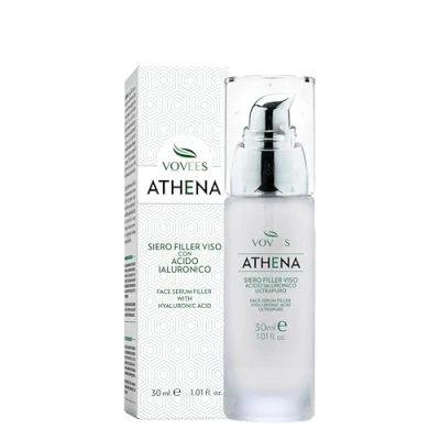 Abbildung von VOVEES Athena Bio Hyaluronsäure Gesichtsserum (30 ml) Sofortige Anti Aging Wirkung Vegan &amp; Natürlich Made in Italy Feuchtigkeitsspendend Faltenreduzierend, Glas