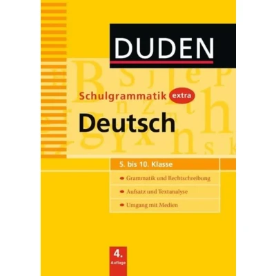 Abbildung von Duden Schulgrammatik extra Deutsch: Grammatik und Rechtschreibung Aufsatz Textanalyse Umgang mit Medien (5. bis 10. Klasse) (Duden Schulwissen extra)