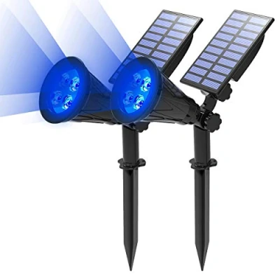 Abbildung von T SUN 2 Stück LED Solarleuchten, in 1 Wasserdicht Drahtlos Solarbetriebene Gartenleuchten, Beleuchtungsmodi, Sicherheitsbeleuchtung, Outdoor Wandleuchte für Hof, Rasen, Wege, Auffahrt, Terrasse.