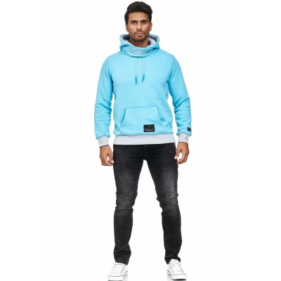 Abbildung von Stehkragen Sweatshirt mit Kapuzen