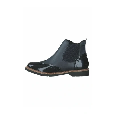 Abbildung von s.Oliver Chelsea Cowboy/Bikerstiefelette, Damen, Größe: 37, Navy comb Schuhe