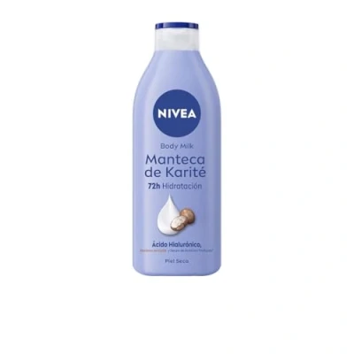 Abbildung von NIVEA Body Milk Sheabutter (1 x 400 ml), Körpermilch spendet 72 h Feuchtigkeit, Körpercreme mit Hyaluronsäure, für trockene Haut
