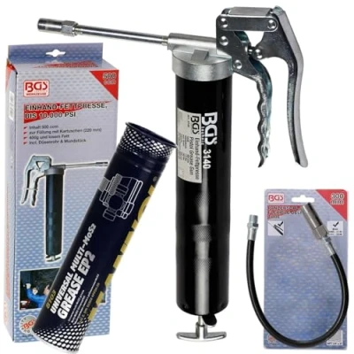 Abbildung von BGS Einhand Fettpresse Handhebelpresse + Schlauch 400G Mehrzweckfett EP2