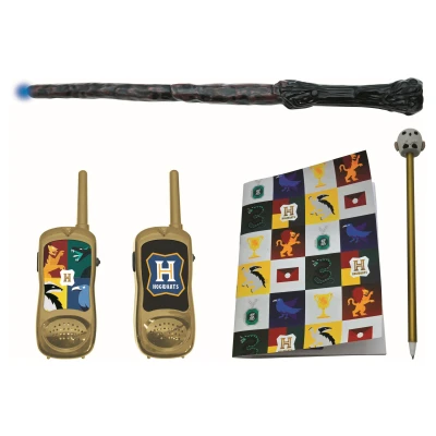 Abbildung von Lexibook, Harry Potter, Zauberer Abenteurer Set mit Talkies Walkies, Zauberstab, Notizbuch, Stift, Radiergummi, weiß/Gold, RPTW11HP