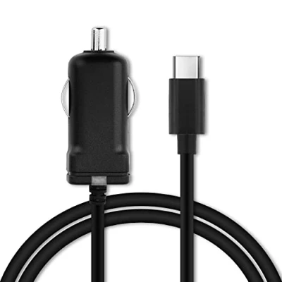Abbildung von subtel® KFZ Ladegerät 1.1m 2.4A kompatibel mit Nintendo Switch/Switch Lite/Nintendo Switch Pro Controller 5V USB C Type Ladekabel Netzteil Autolader 24V 12V Stecker Auto