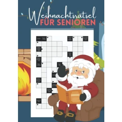 Abbildung von Weihnachtsrätsel für Senioren: Kreuzworträtsel als Gehirnjogging clevere Omas und Opas