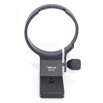 Abbildung von iShoot Dreibein Stativ Halterung, 82 mm, Metall, kompatibel mit Sigma 40 mm f/1.4 DG HSM Art Objektiv (kompatibel Canon, Nikon, Sony FE Mount), eingebaute Arca Swiss Typ Schnellwechselplatte