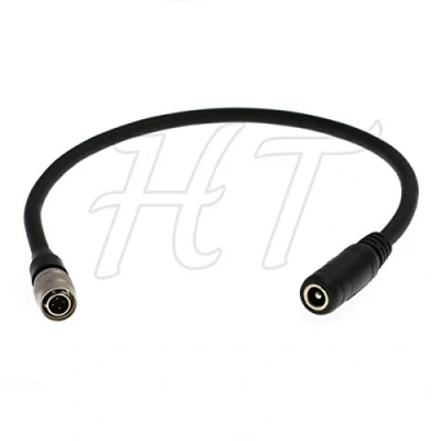Abbildung von HangTon Audiogeräte Hirose 4 Pin DC Buchse 5,5 * 2,5 mm Netzteilkabel für Zoom F4 F8 F8N